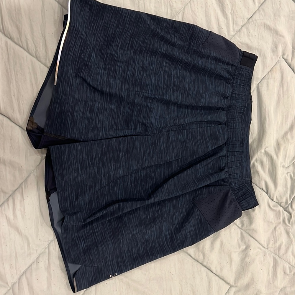 Lululemon Surge Shorts (men’s small, Heathered navy blue)